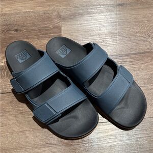 Men’s Reef Blue Slide adjustable strap Sandals size 12